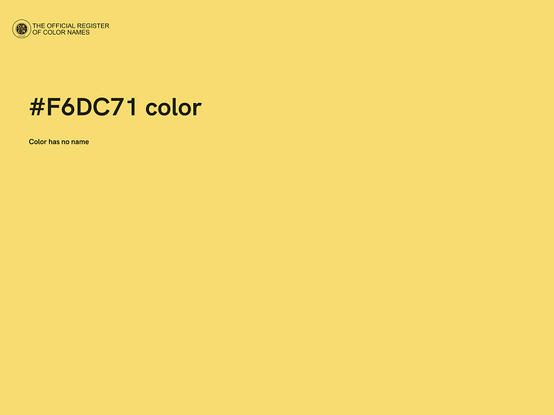 #F6DC71 color image