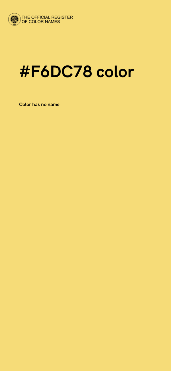 #F6DC78 color image