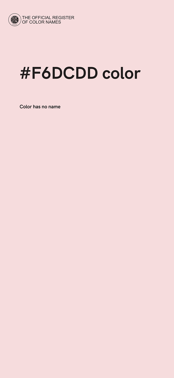 #F6DCDD color image