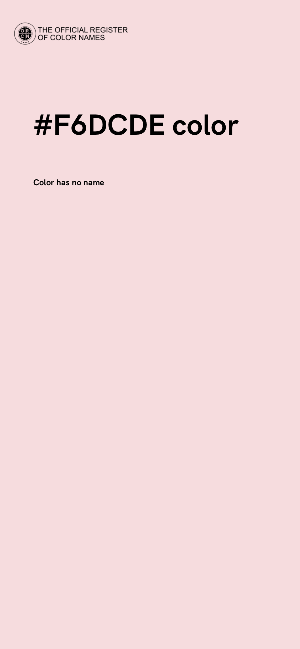 #F6DCDE color image