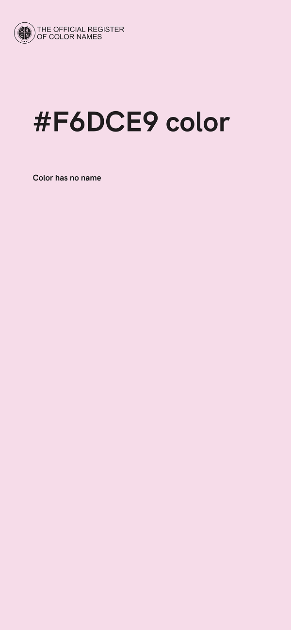 #F6DCE9 color image