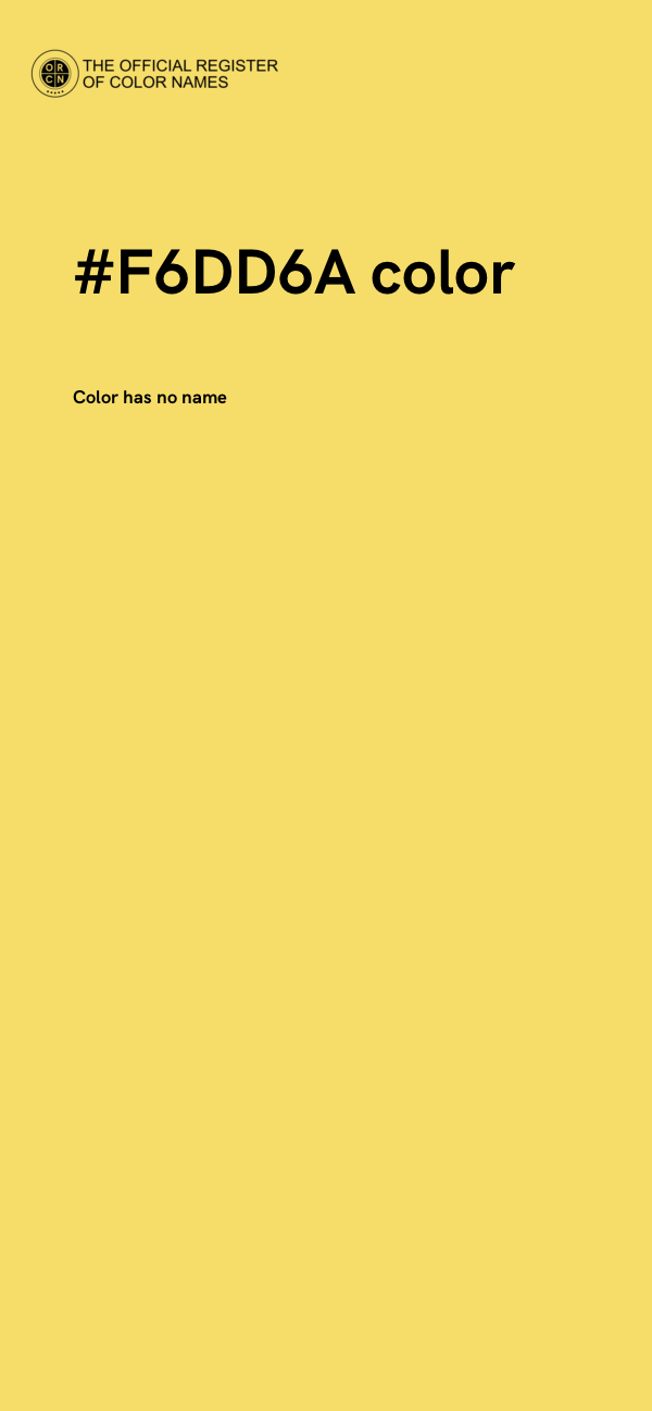 #F6DD6A color image