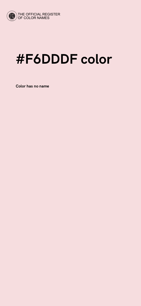 #F6DDDF color image
