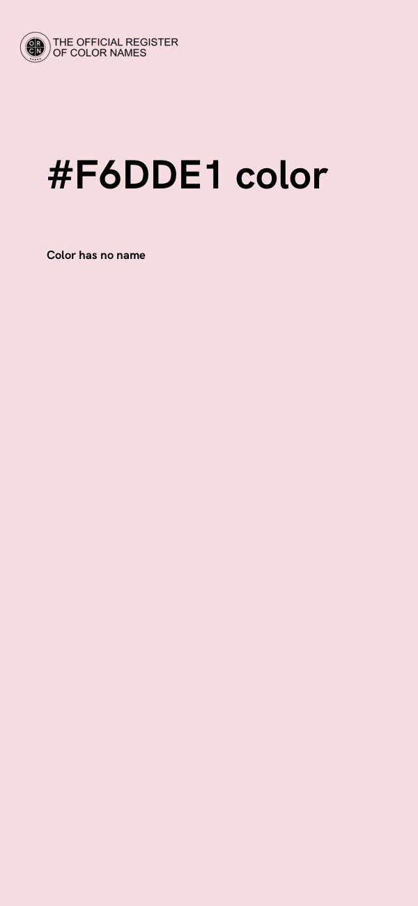 #F6DDE1 color image