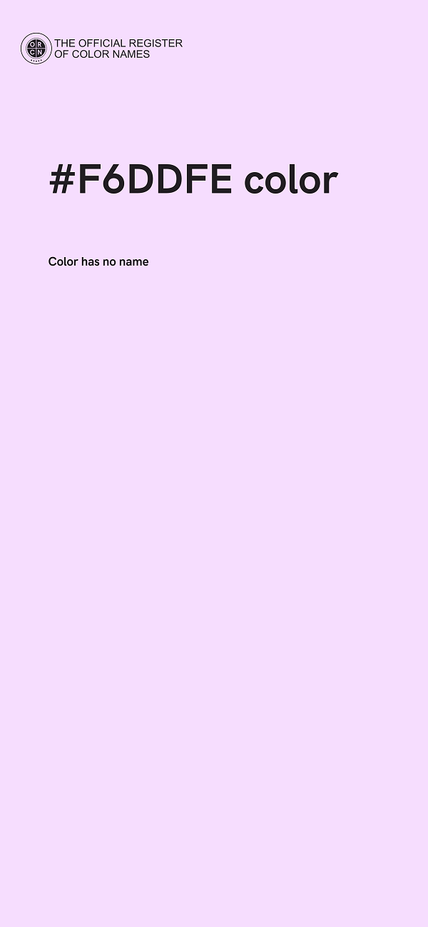 #F6DDFE color image