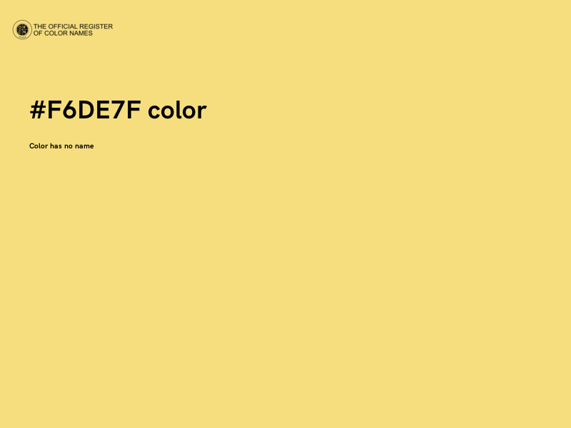#F6DE7F color image