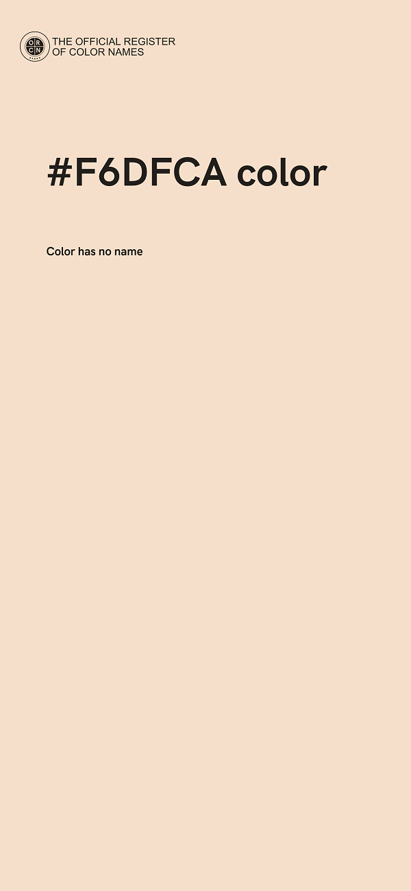 #F6DFCA color image