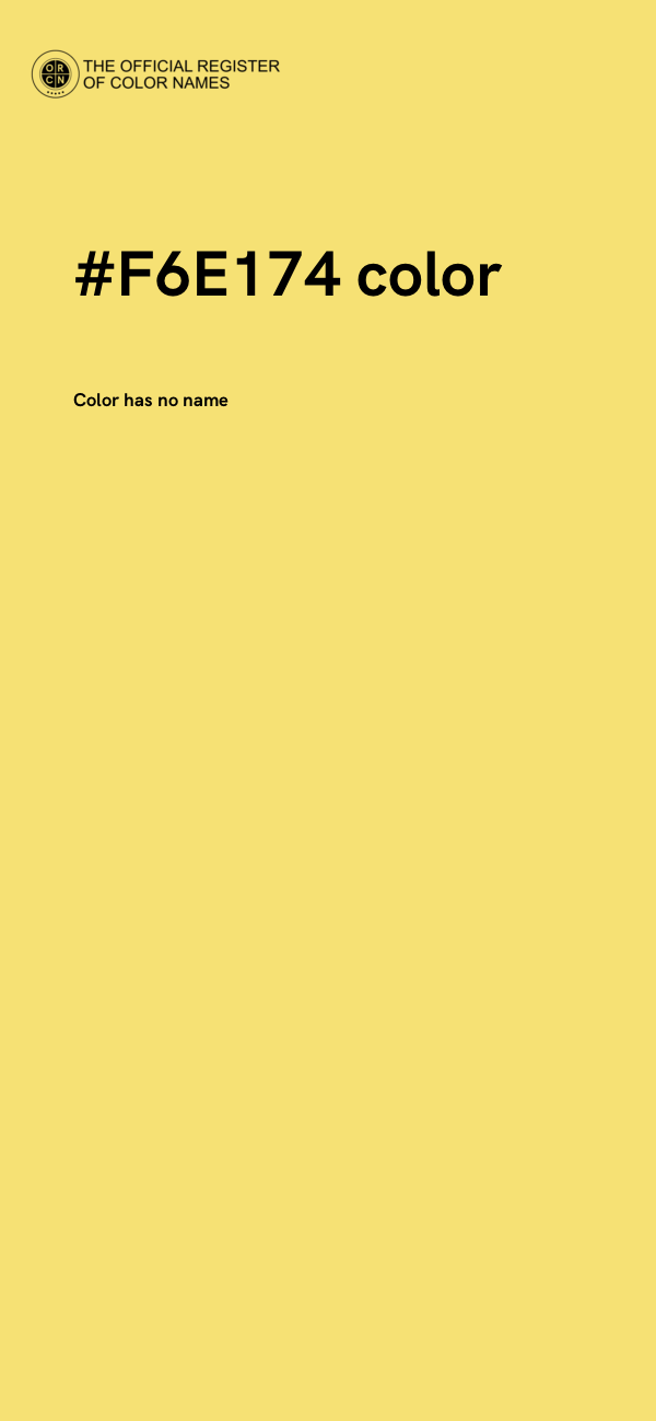 #F6E174 color image