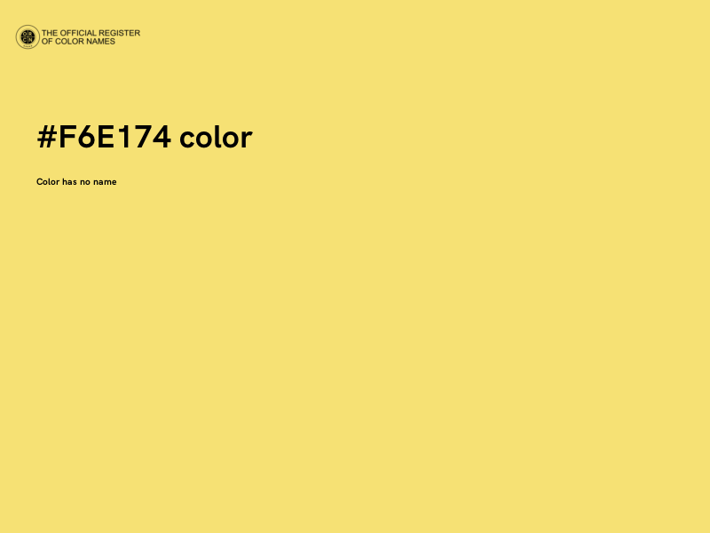 #F6E174 color image