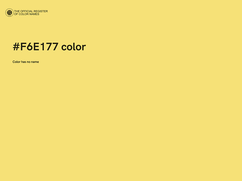 #F6E177 color image