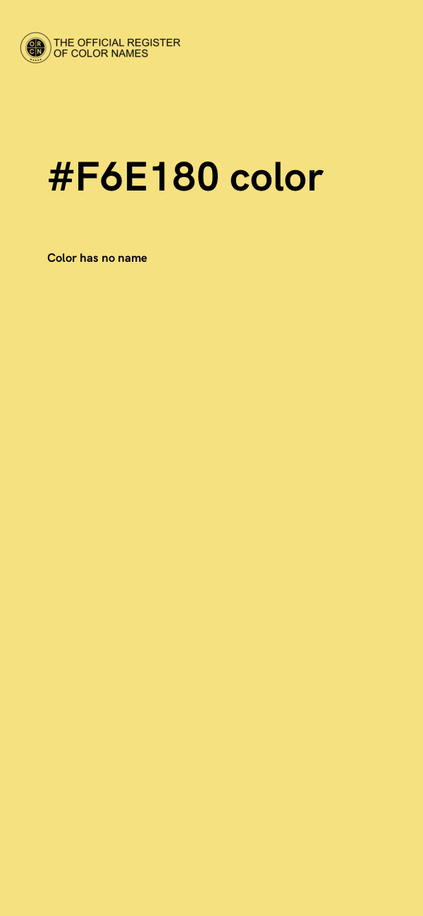 #F6E180 color image
