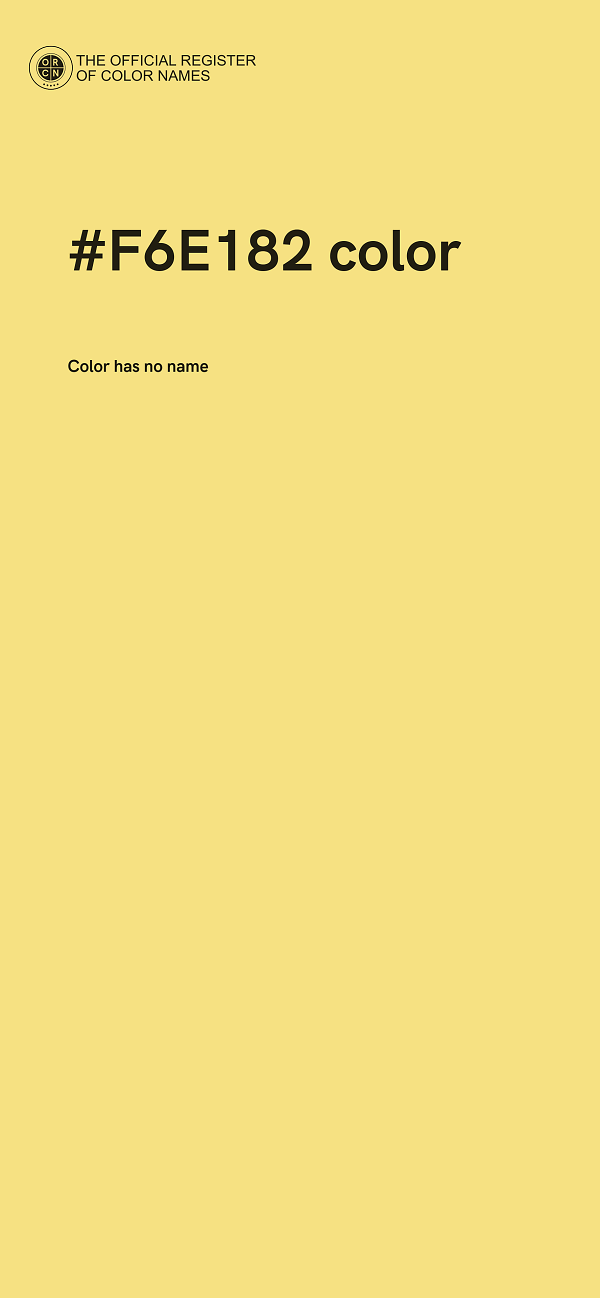 #F6E182 color image