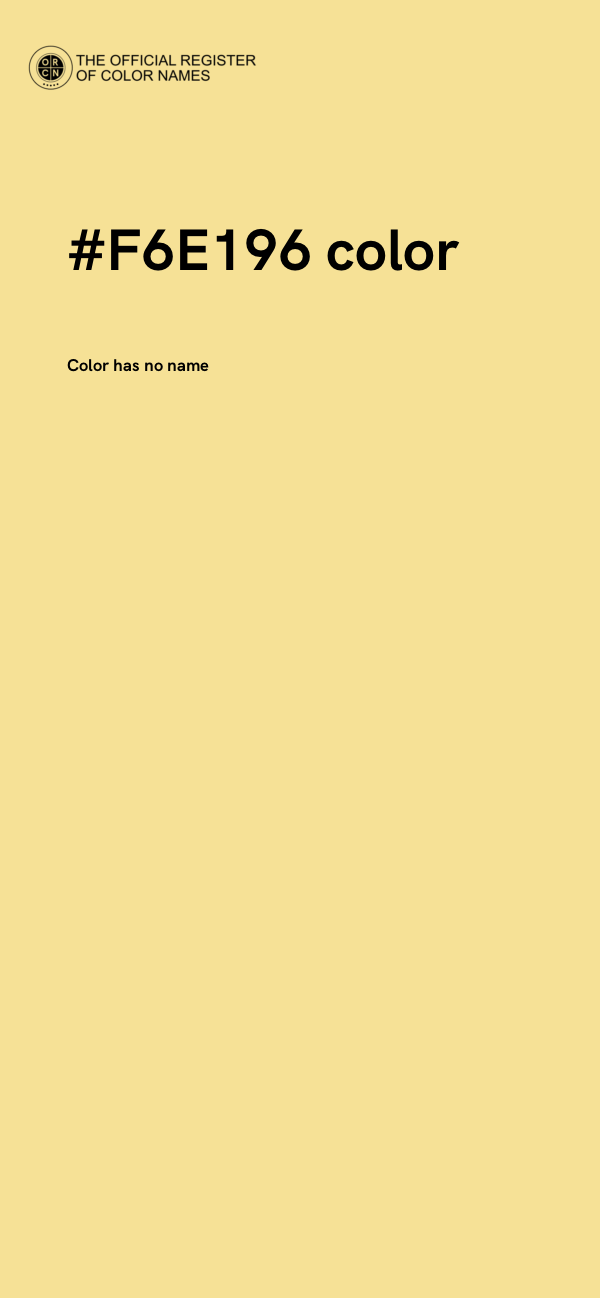 #F6E196 color image