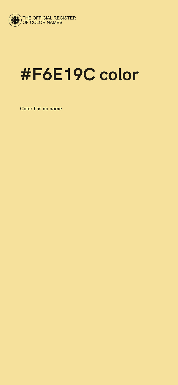 #F6E19C color image