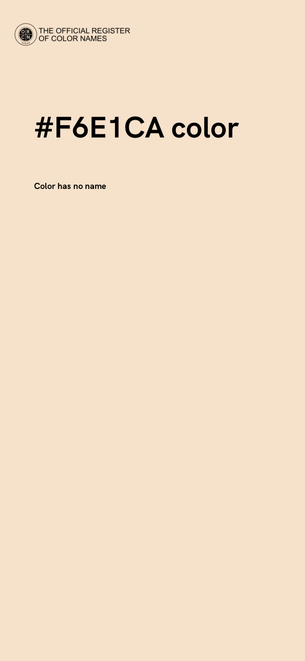 #F6E1CA color image