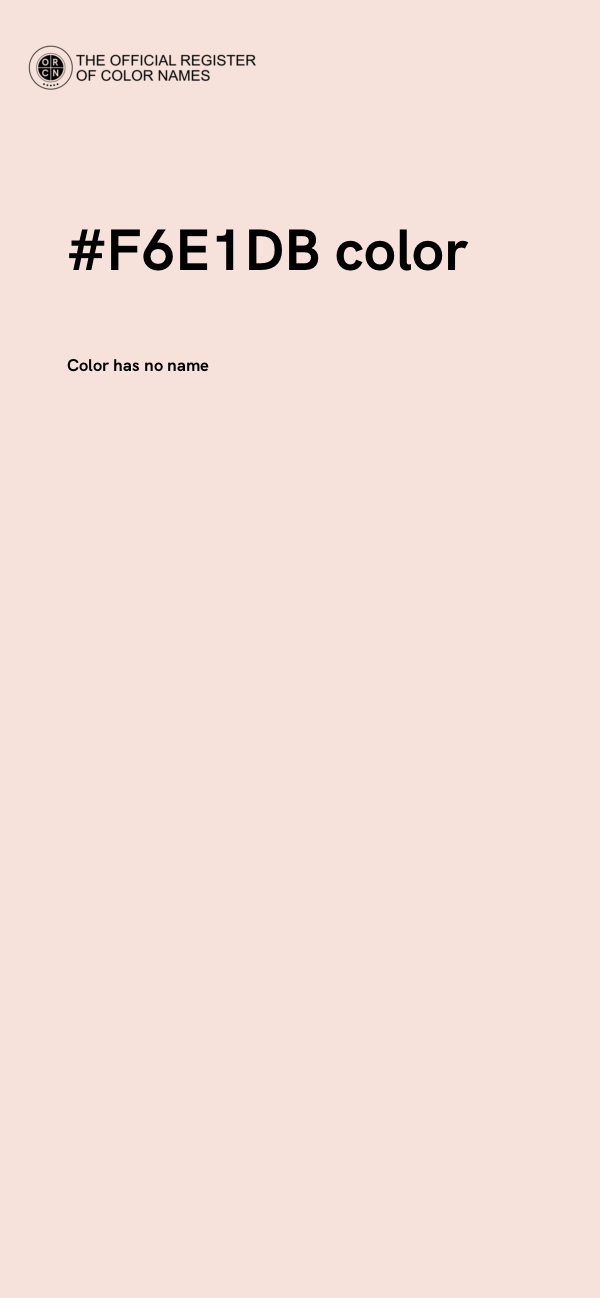 #F6E1DB color image