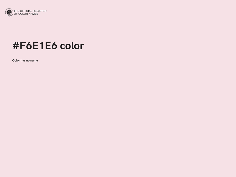 #F6E1E6 color image