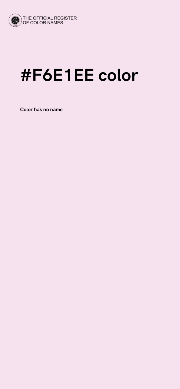 #F6E1EE color image