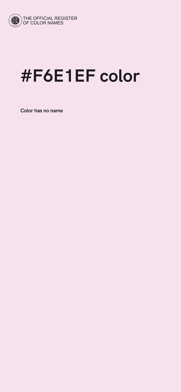 #F6E1EF color image