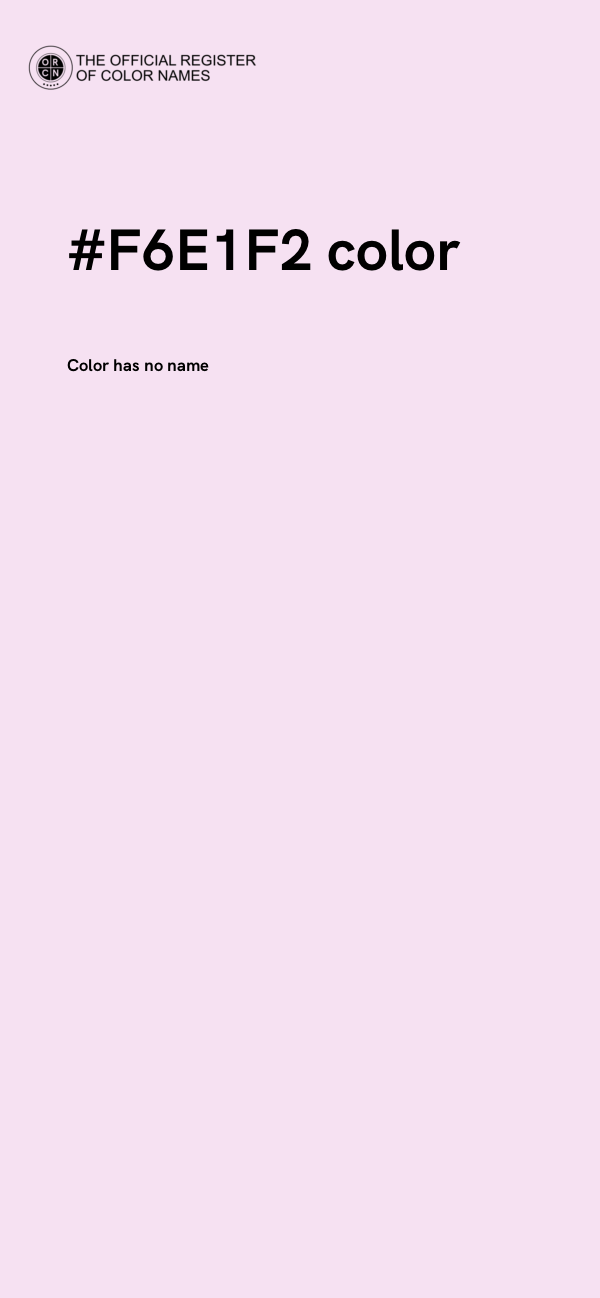 #F6E1F2 color image