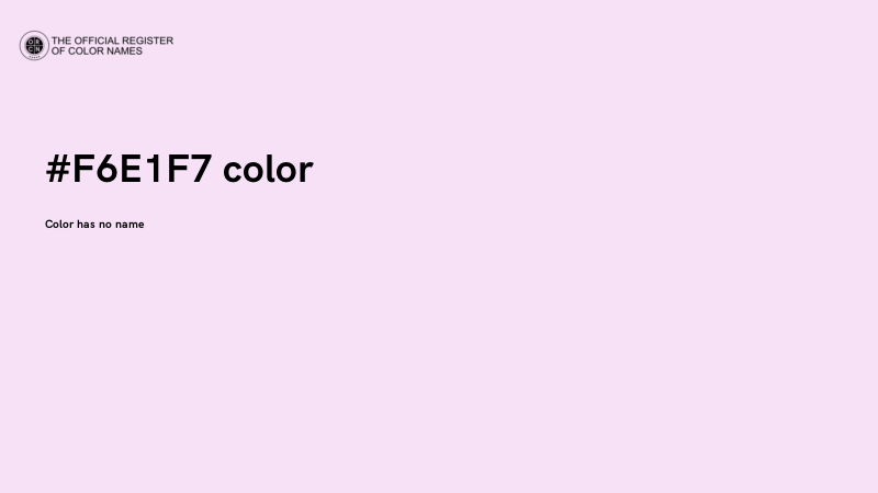 #F6E1F7 color image