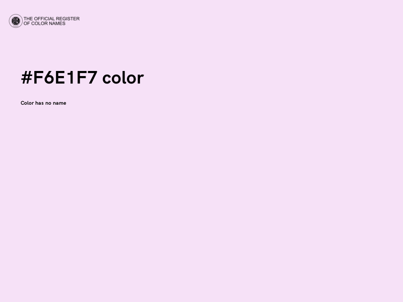 #F6E1F7 color image