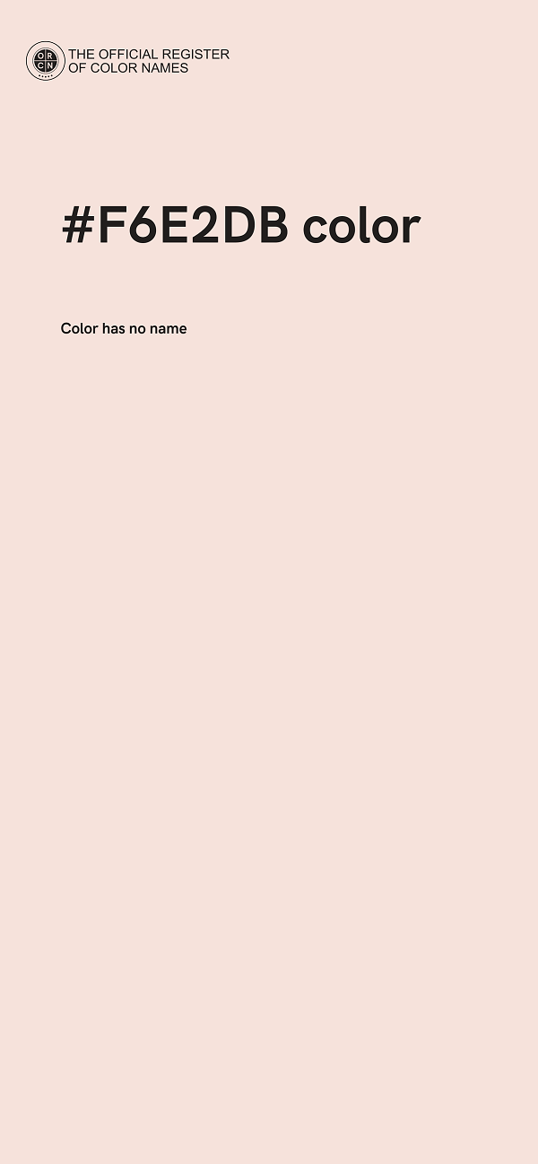 #F6E2DB color image