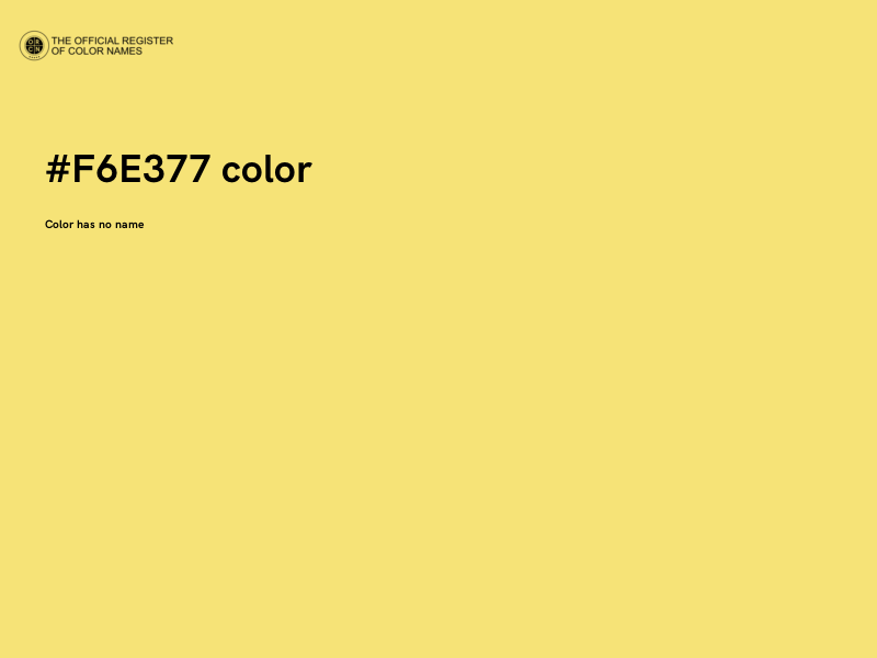 #F6E377 color image