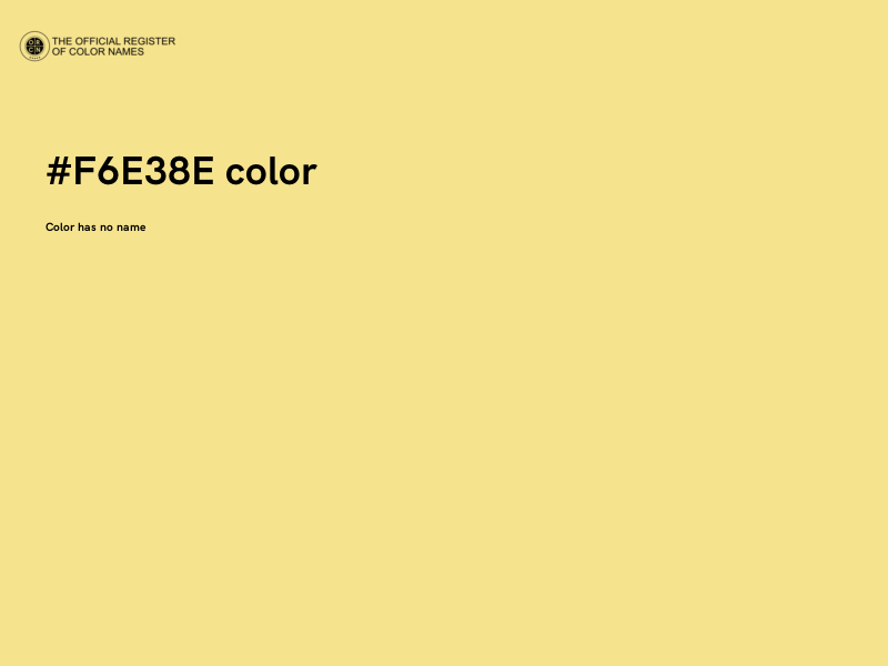 #F6E38E color image