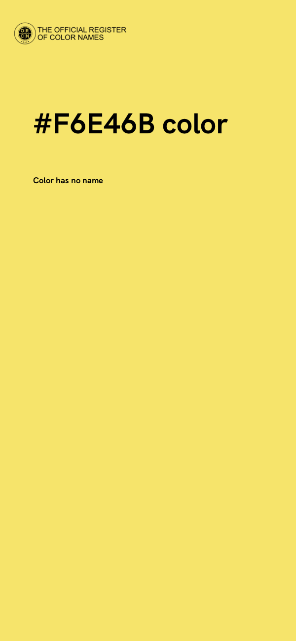 #F6E46B color image