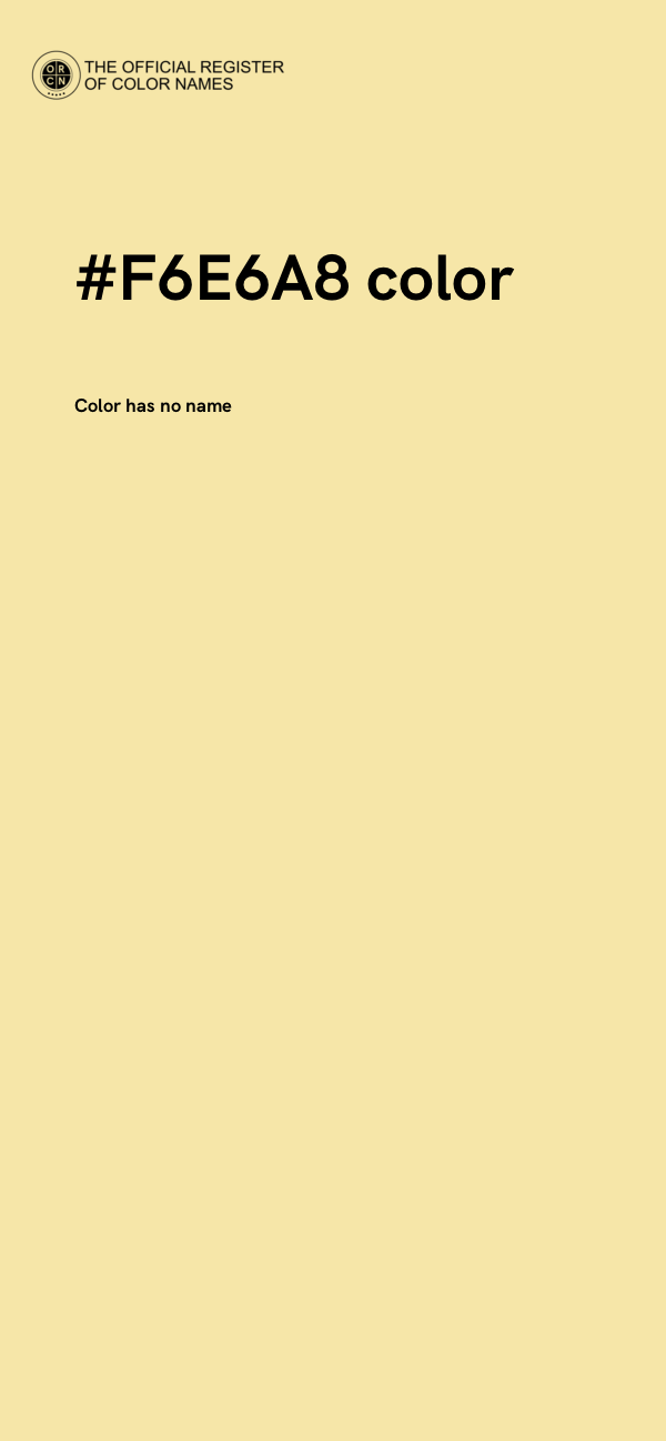 #F6E6A8 color image