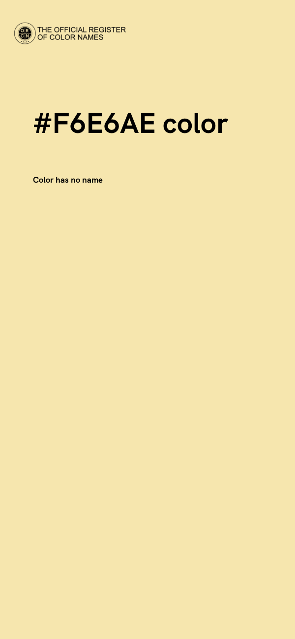#F6E6AE color image