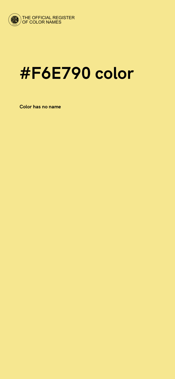 #F6E790 color image