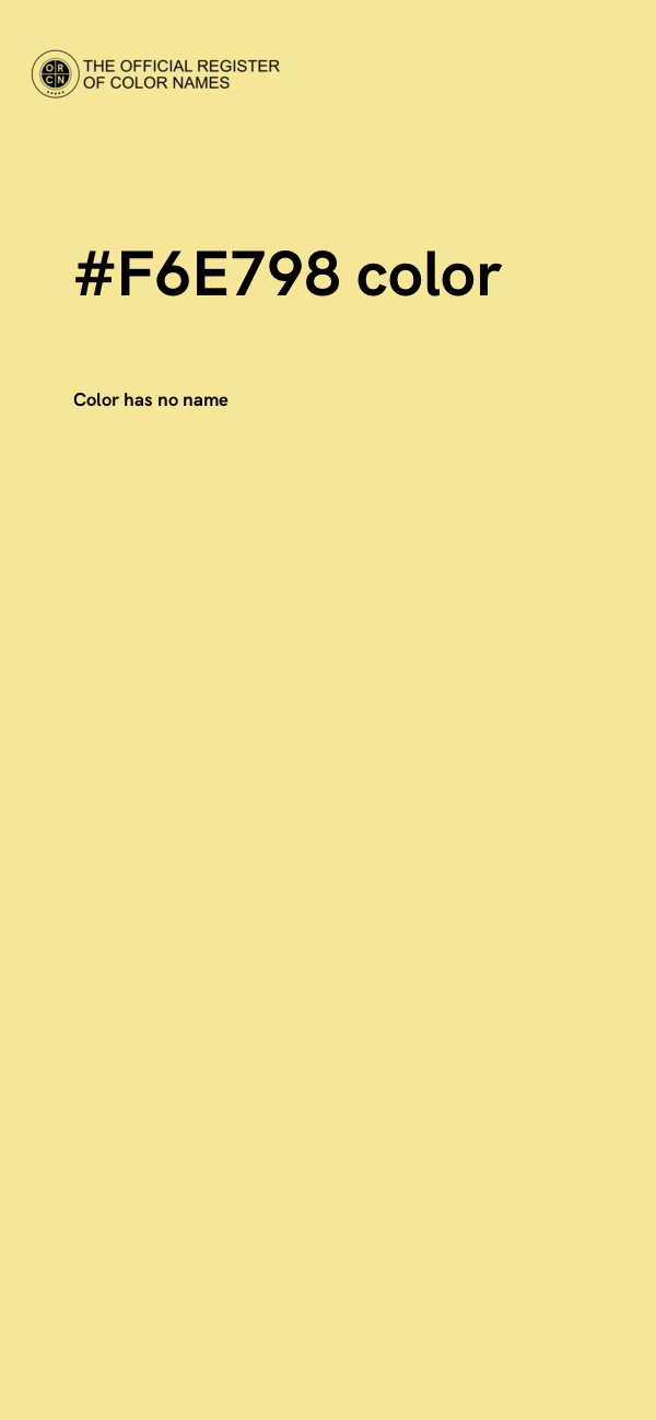 #F6E798 color image