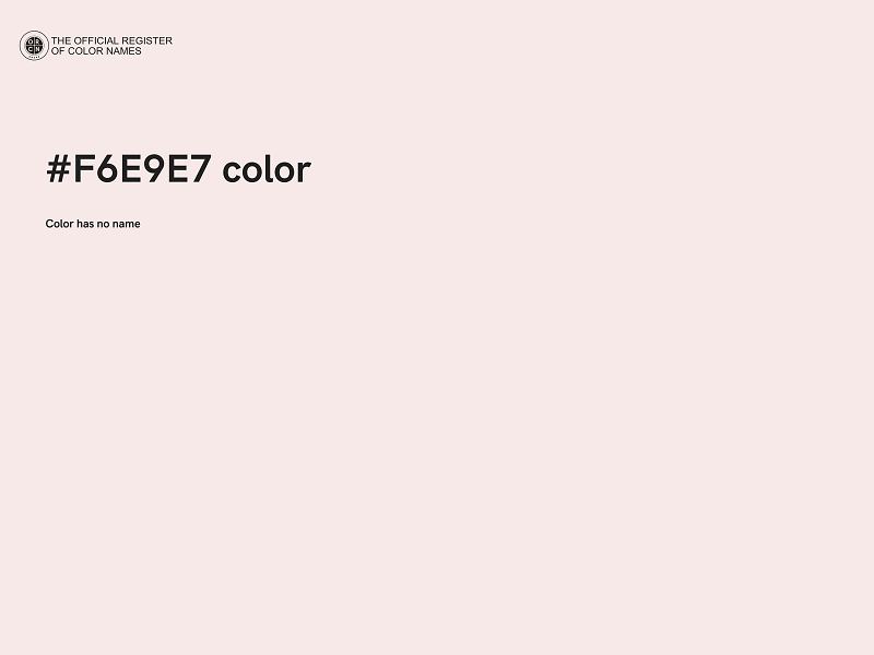 #F6E9E7 color image