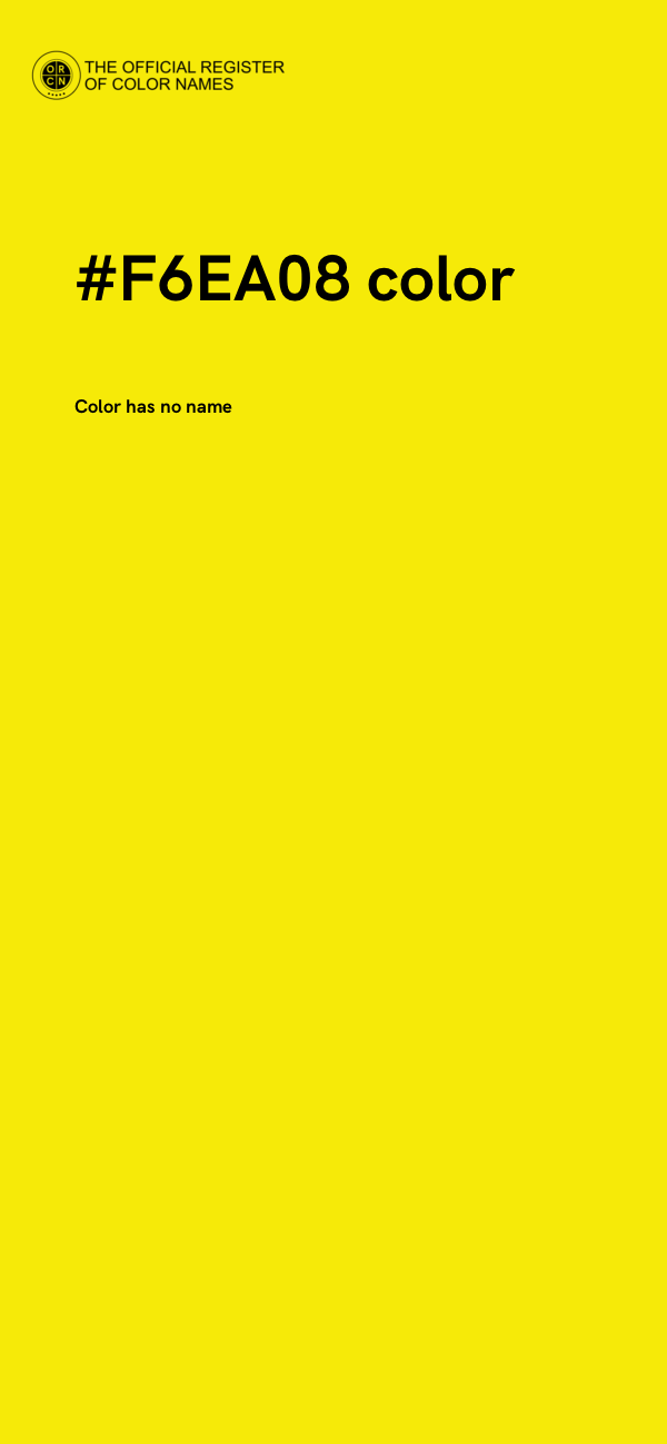 #F6EA08 color image
