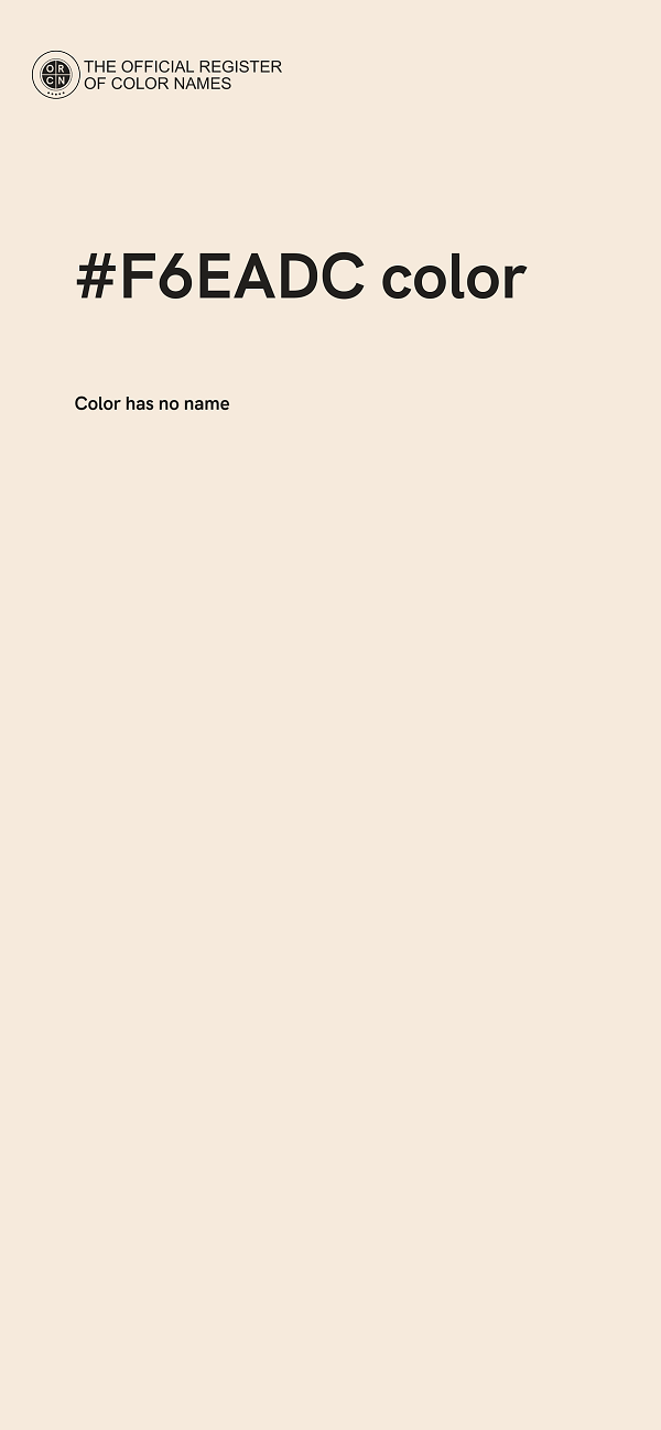 #F6EADC color image