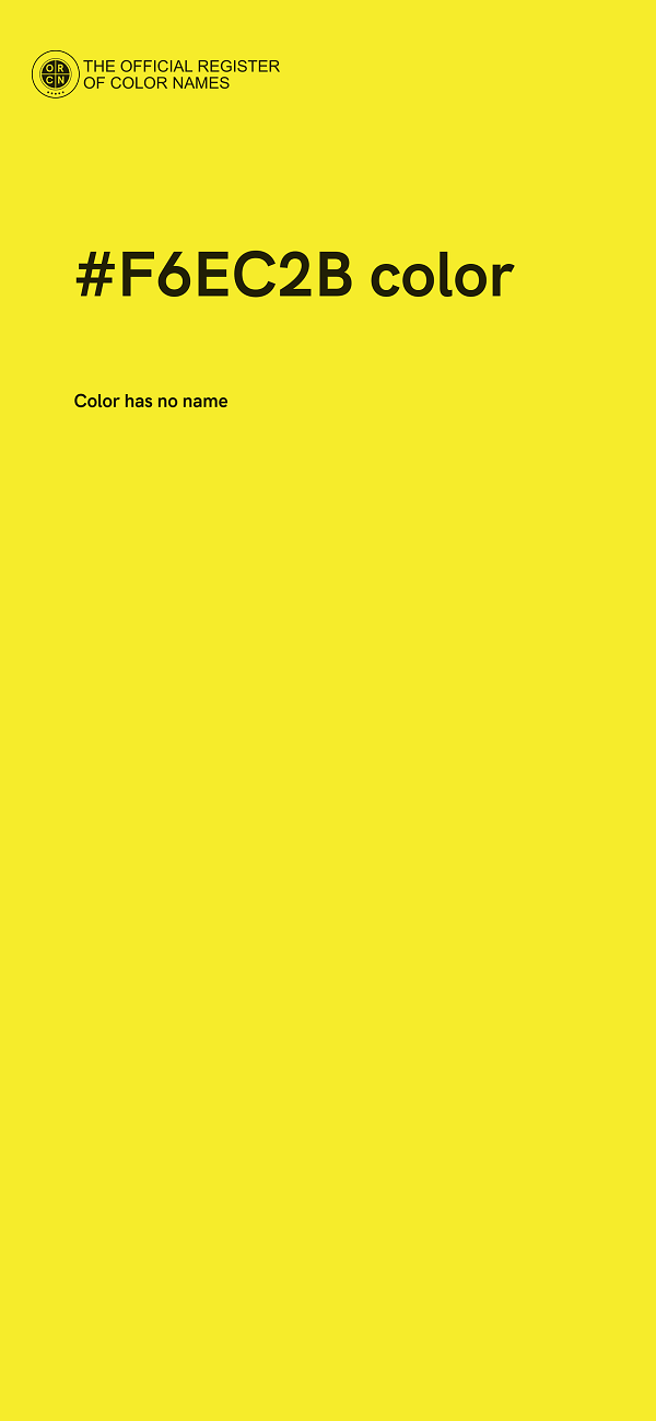 #F6EC2B color image