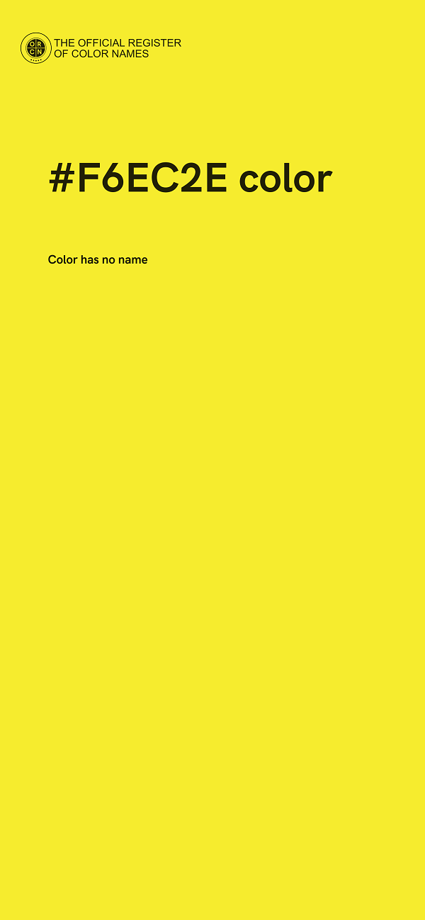 #F6EC2E color image