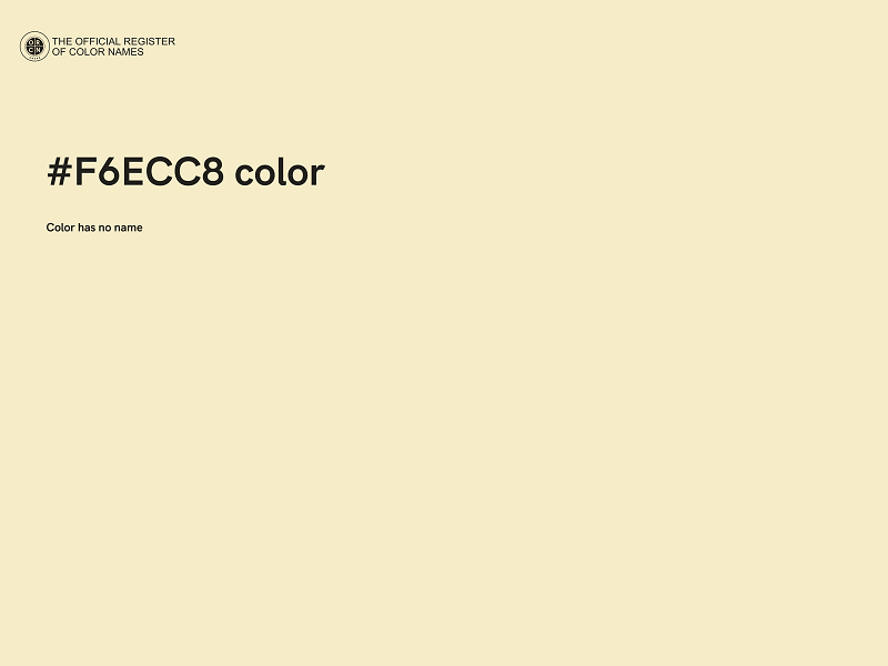 #F6ECC8 color image