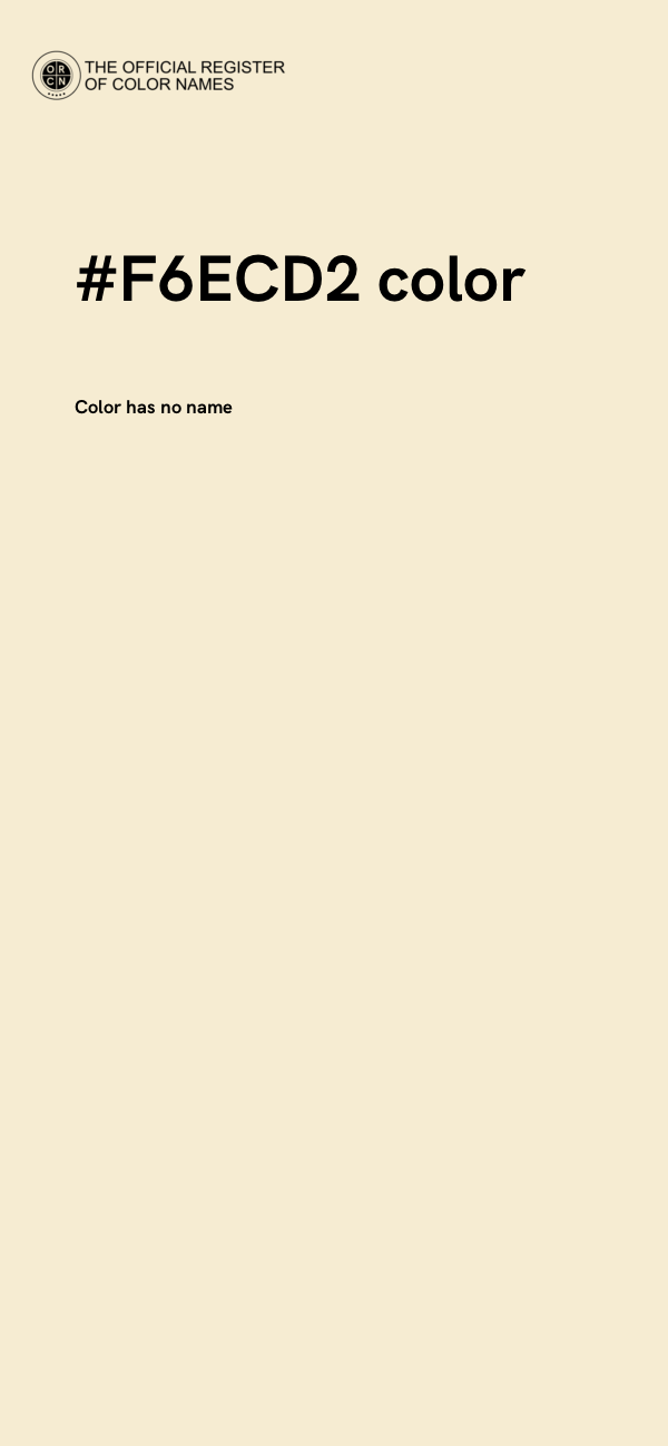 #F6ECD2 color image