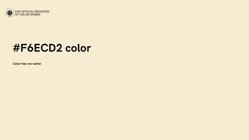 #F6ECD2 color image