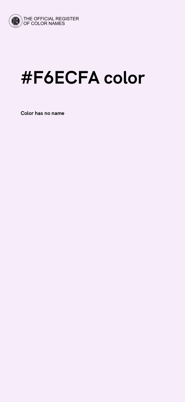 #F6ECFA color image