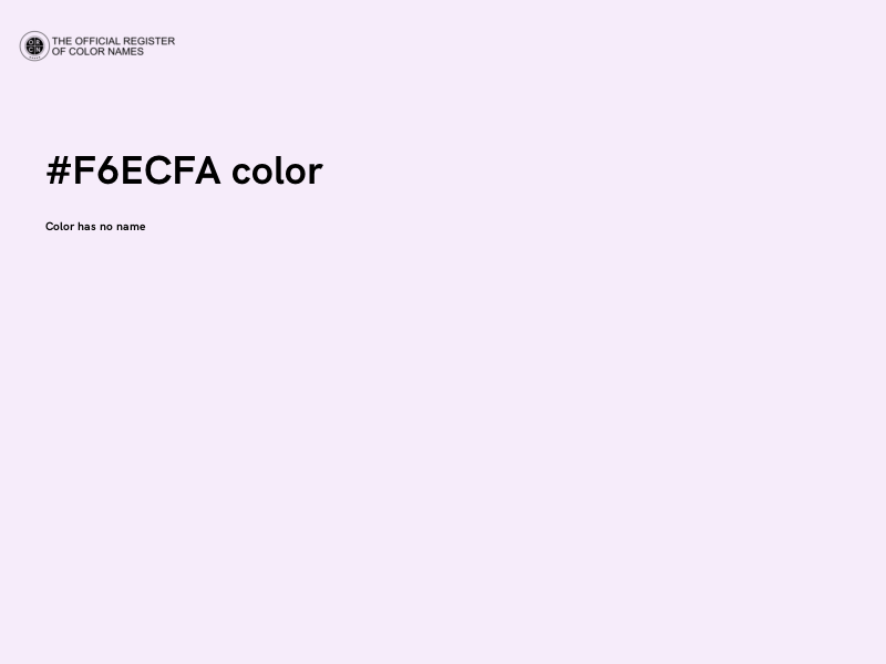 #F6ECFA color image