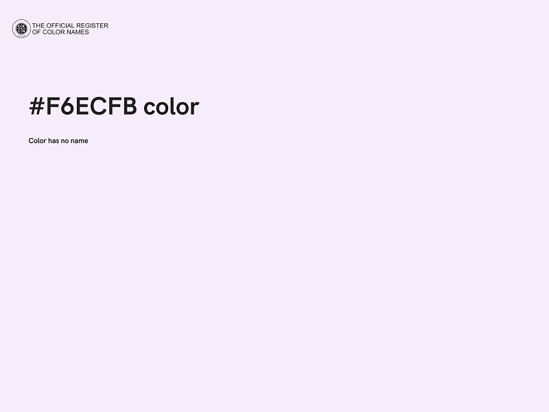 #F6ECFB color image