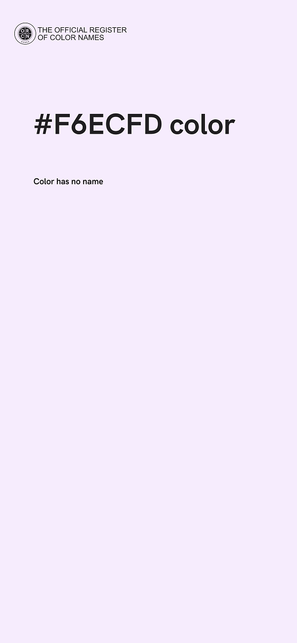 #F6ECFD color image