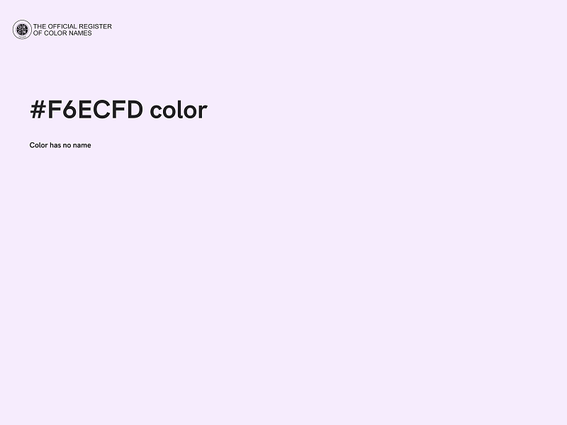 #F6ECFD color image