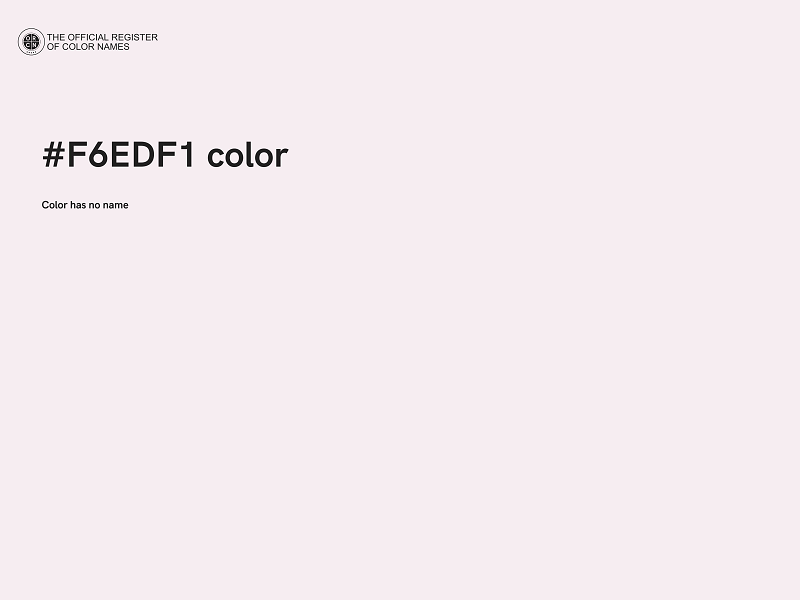 #F6EDF1 color image