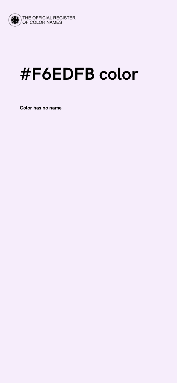 #F6EDFB color image