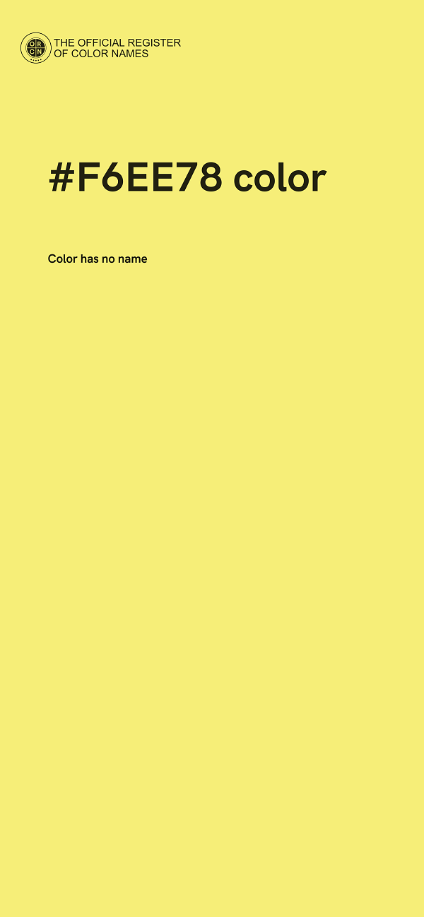#F6EE78 color image